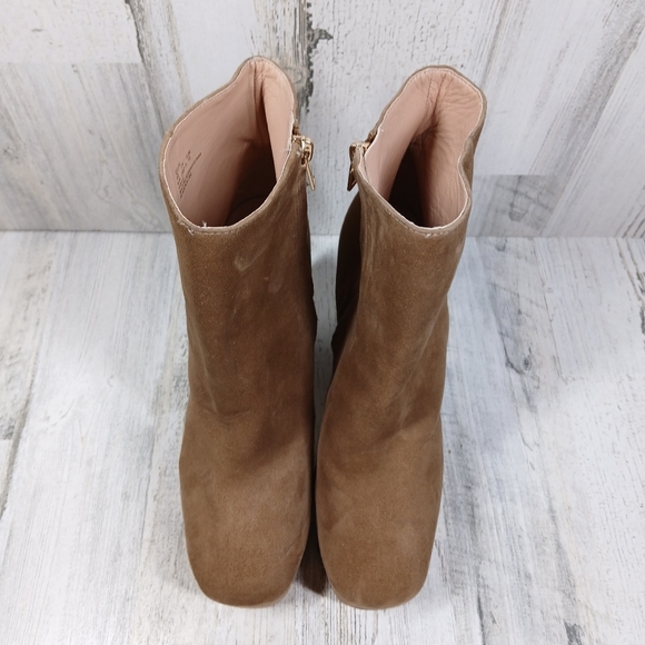 NEW Coach Iona Womens Suede Tan Platform Ankle Boots #1297 - Picture 5 of 16